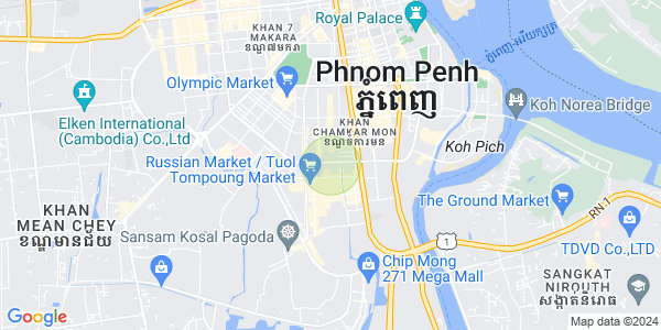 Mapa: Toul Tum Poung 1, Chamkarmon, Phnom Penh