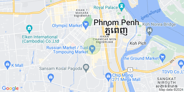 Map of Toul Svay Prey 2, Boeng Keng Kang, Phnom Penh