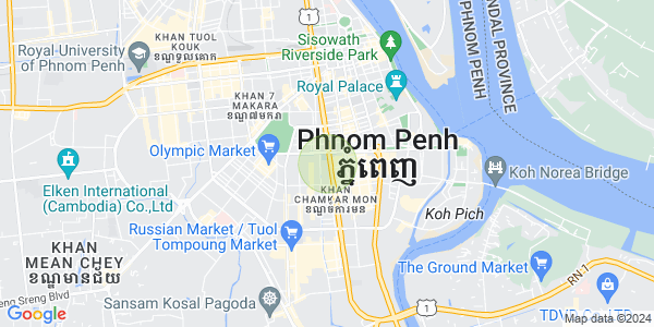 Mapa: BKK 1, Boeng Keng Kang, Phnom Penh