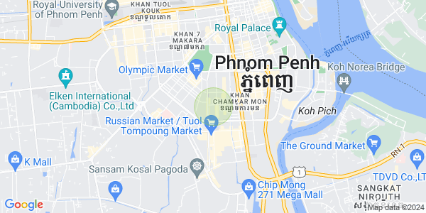 Toul Svay Prey 1镇, 波哥堪, 金边地图
