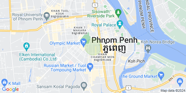 BKK 3, ボンケンコン, プノンペンの地図