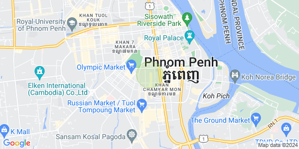 Mapa: BKK 1, Boeng Keng Kang, Phnom Penh