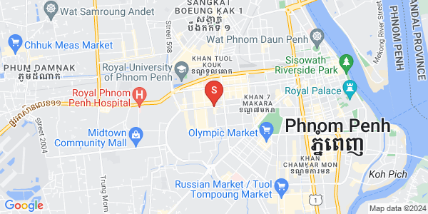Map of Tuek L'ak 1, Toul Kork, Phnom Penh