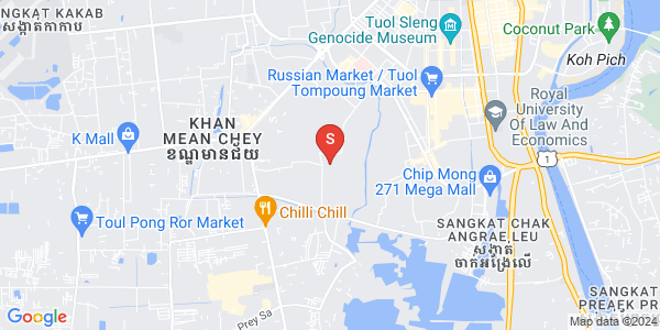 Map of Stueng Mean chey 1, Meanchey, Phnom Penh