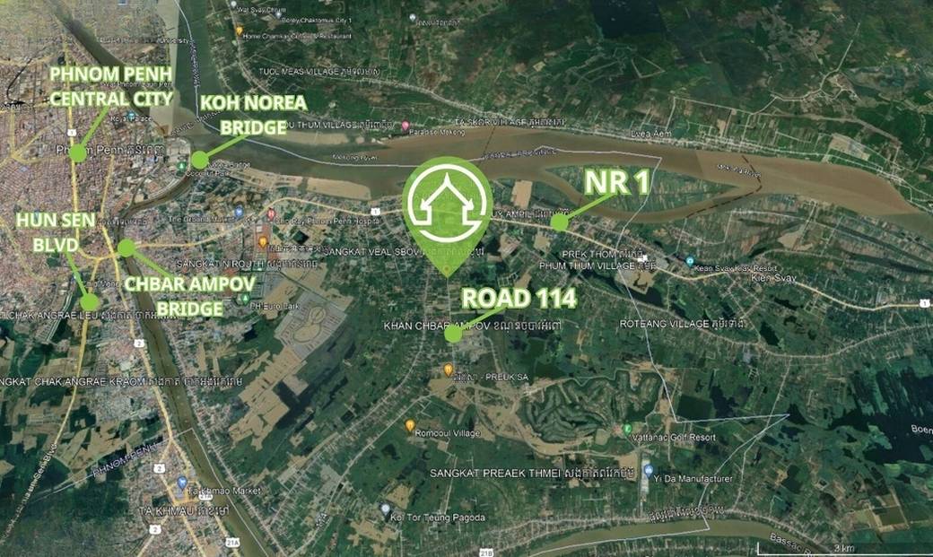 クバルカオ, チバーアンポウ, プノンペンの土地賃貸物件