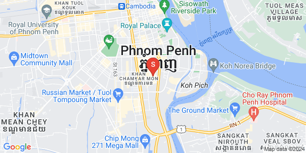 万景岗1分区（BKK1), 波哥堪, 金边地图