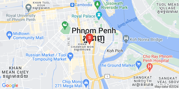 Map of BKK 1, Boeng Keng Kang, Phnom Penh