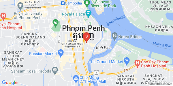 Carte de BKK 1, Boeng Keng Kang, Phnom Penh