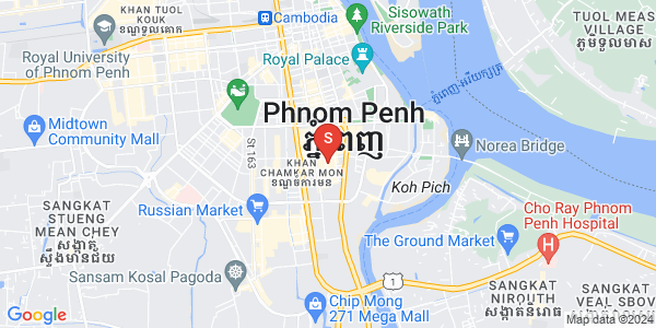Map of BKK 1, Boeng Keng Kang, Phnom Penh