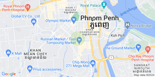 แผนที่ บึงตระเบก, จัมการมอน, พนมเปญ