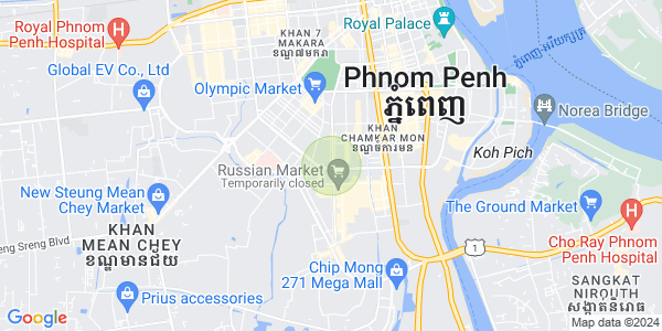 Map of Toul Tum Poung 1, Chamkarmon, Phnom Penh