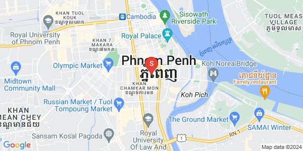 万景岗1分区（BKK1), 波哥堪, 金边地图