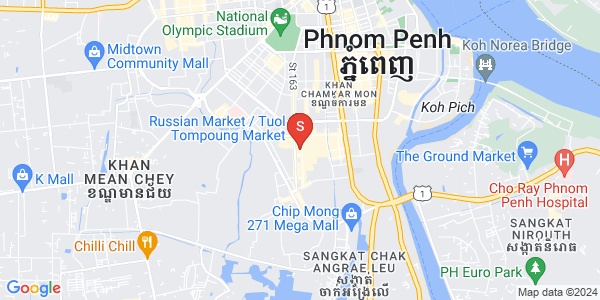Mapa: Toul Tum Poung 1, Chamkarmon, Phnom Penh