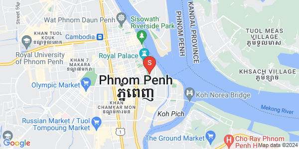 四臂湾分区, 隆边区, 金边地图