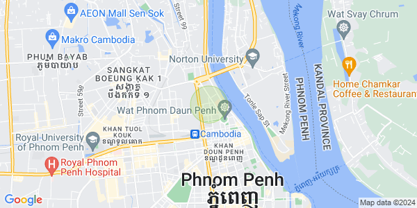 Mapa: Chakto Mukh, Daun Penh, Phnom Penh