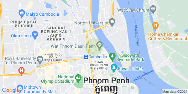 แผนที่ จักตอมุข, ดวนป็ญ, พนมเปญ