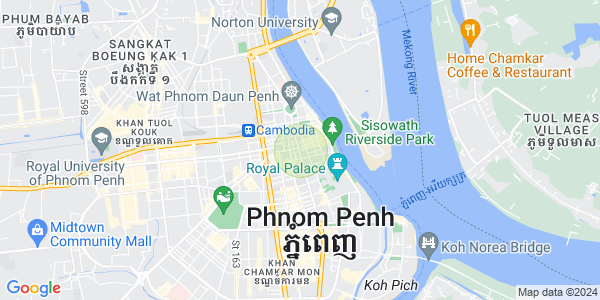 Mapa: Boeng Reang, Daun Penh, Phnom Penh