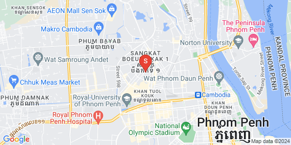 ブン・カック1, トゥールコーク, プノンペンの地図