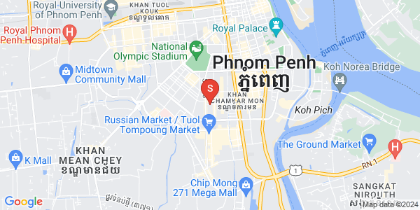 万景岗3分区（BKK3), 波哥堪, 金边地图