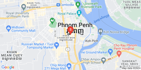 万景岗1分区（BKK1), 波哥堪, 金边地图