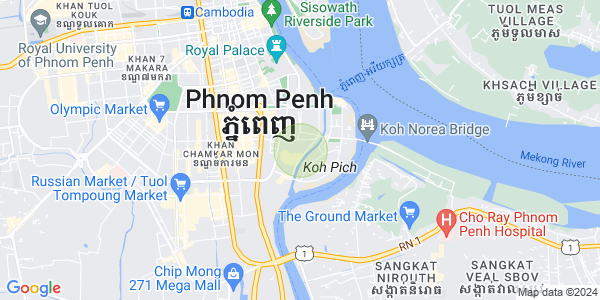 แผนที่ โตนเลบาสัก, จัมการมอน, พนมเปญ