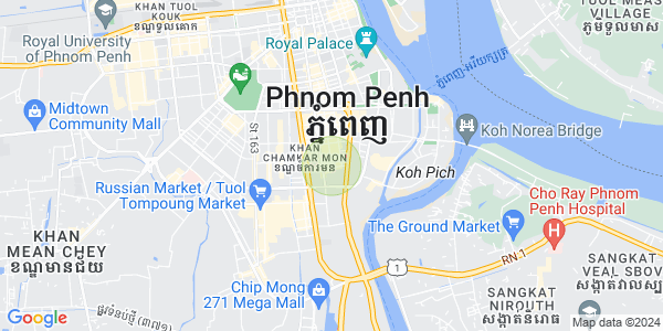 BKK 1, ボンケンコン, プノンペンの地図