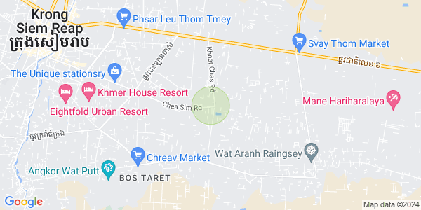 Map of Chreav, Siem Reap