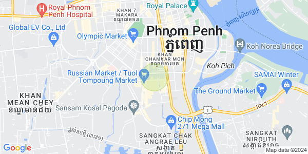 万景岗3分区（BKK3), 波哥堪, 金边地图
