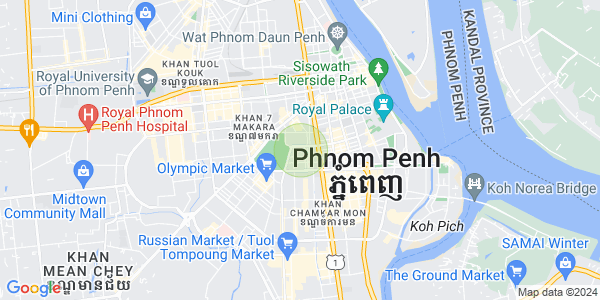 ブンプロリット, 7マカラ, プノンペンの地図