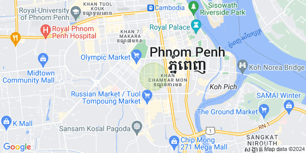 Mapa: BKK 3, Boeng Keng Kang, Phnom Penh