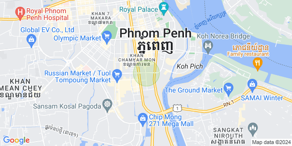 แผนที่ Embassy Residences - Phnom Penh's Landmark Condominium