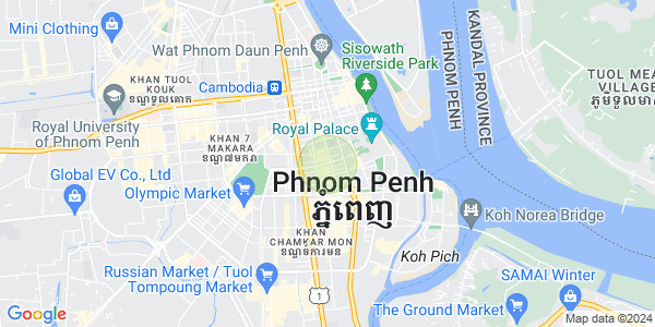 แผนที่ เบิงเรียง, ดวนป็ญ, พนมเปญ