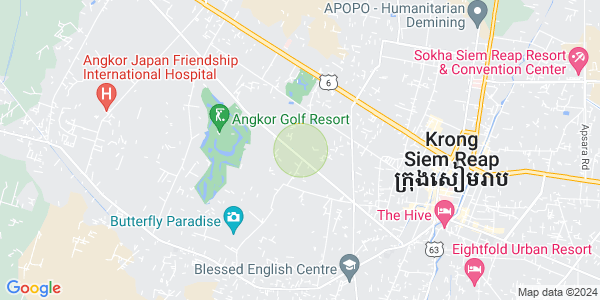 Map of Svay Dankum, Siem Reap