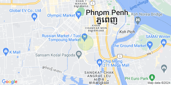 Mapa: Toul Tum Poung 2, Chamkarmon, Phnom Penh