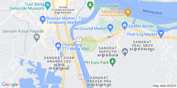 Map of Borey Peng Huoth: The Star Platinum Eco Romance