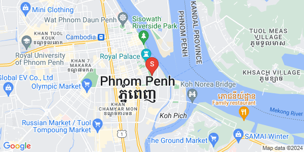 四臂湾分区, 隆边区, 金边地图