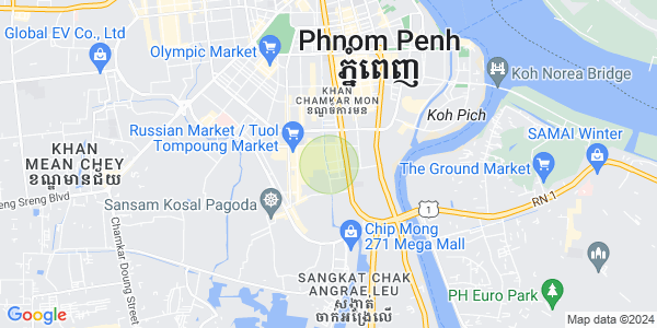 Mapa: Toul Tum Poung 2, Chamkarmon, Phnom Penh