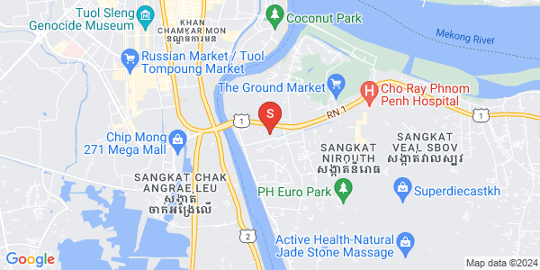 Map of Veal Sbov, Chbar Ampov, Phnom Penh