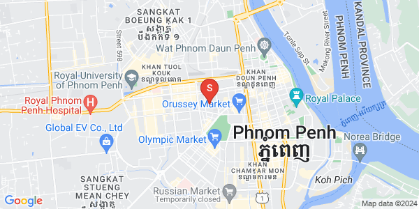 Mapa: Veal Vong, 7 Makara, Phnom Penh