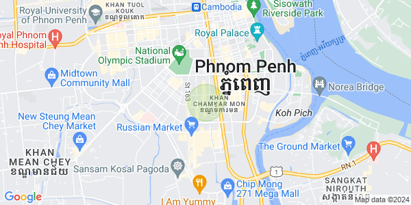 Mapa: Toul Tum Poung 2, Chamkarmon, Phnom Penh