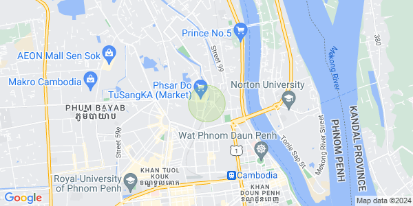 Mapa: Tuol Sangkae 2, Russey Keo, Phnom Penh
