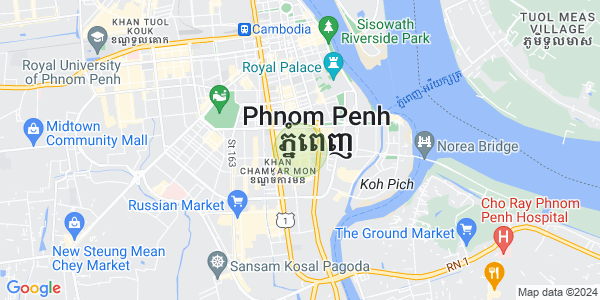 Mapa: BKK 1, Boeng Keng Kang, Phnom Penh