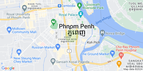 万景岗1分区（BKK1), 波哥堪, 金边地图