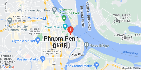 四臂湾分区, 隆边区, 金边地图