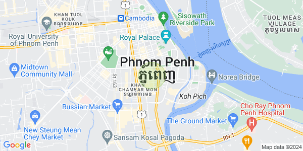 トンレバサック, チャムカモン, プノンペンの地図