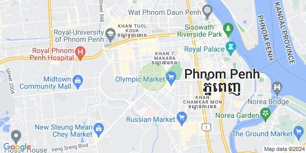 Mapa: Boeung Salang, Toul Kork, Phnom Penh