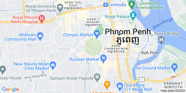 Map of Tumnob Tuek, Boeng Keng Kang, Phnom Penh