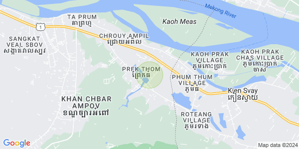 Map of Kbal Kaoh, Chbar Ampov, Phnom Penh