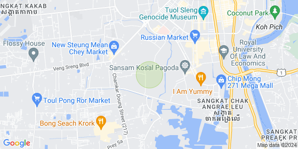 Map of Borey Peng Huoth : The Star Diamond