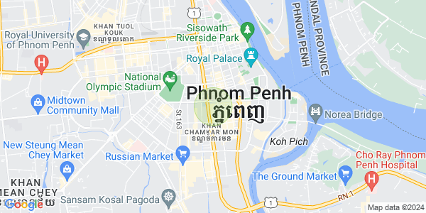 万景岗3分区（BKK3), 波哥堪, 金边地图